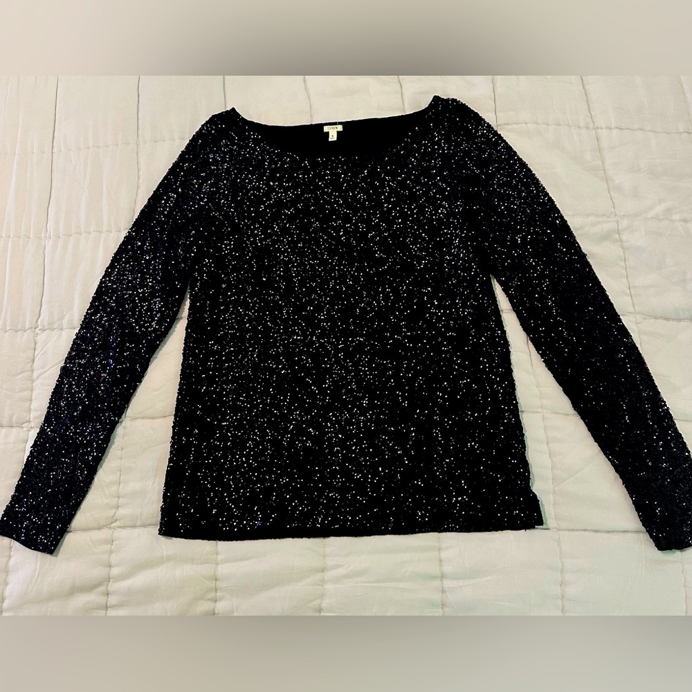 J Crew sequin top size small